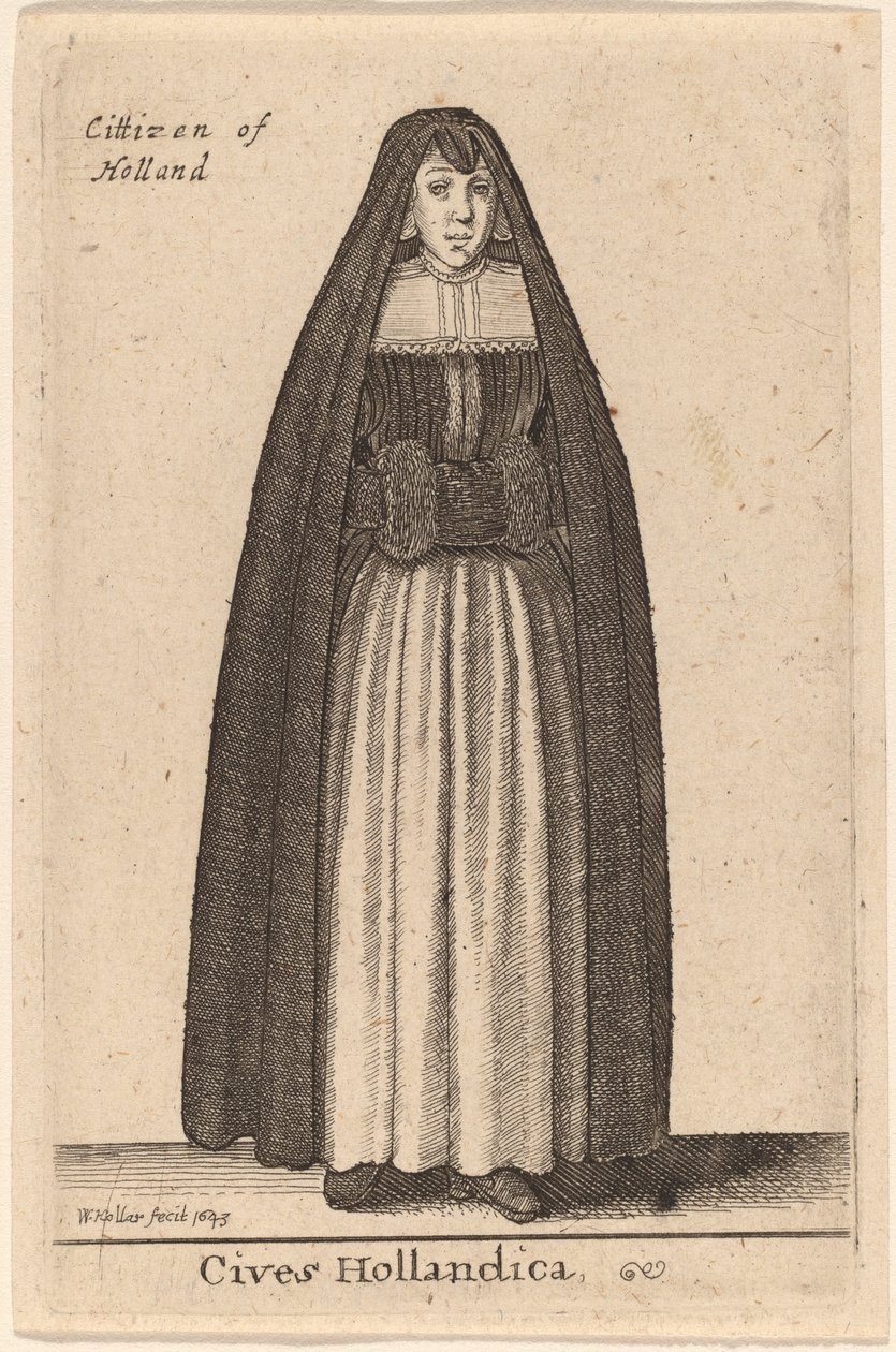 Cives Hollandica by Wenceslaus Hollar