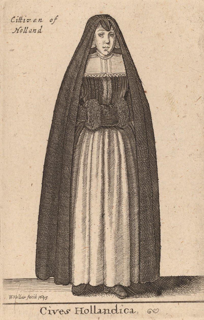 Cives Hollandica, 1643 by Wenceslaus Hollar
