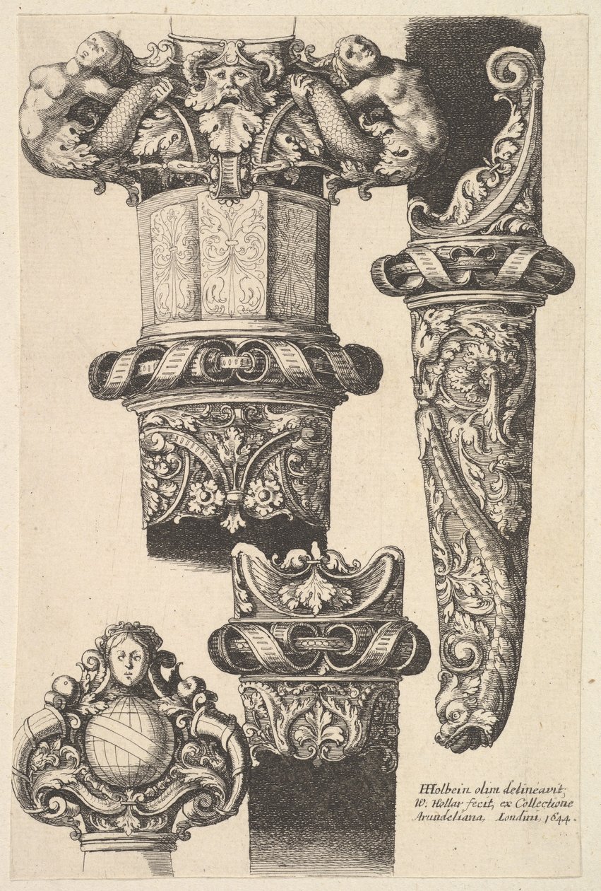 Daggers and scabbards, 1625-77 by Wenceslaus Hollar