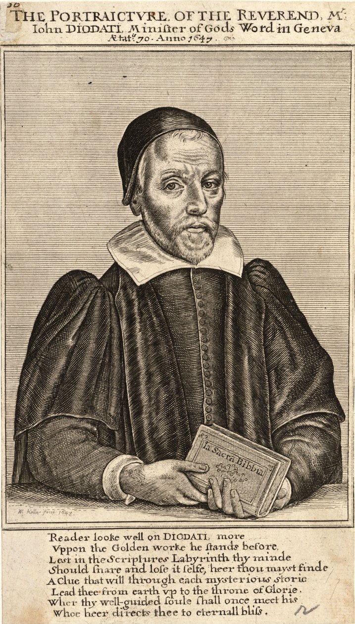 Diodati (State 3) by Wenceslaus Hollar