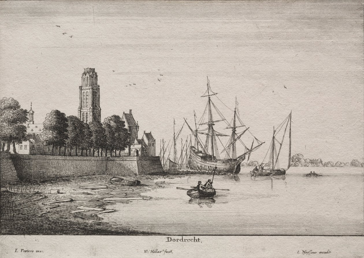 Dordrecht by Wenceslaus Hollar