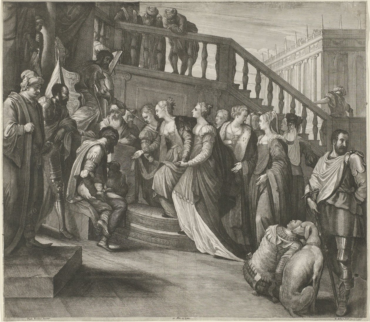 Esther Before Ahasuerus by Wenceslaus Hollar