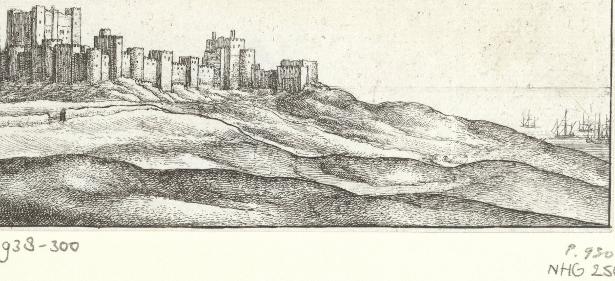 View of Dover Castle by Wenceslaus Hollar
