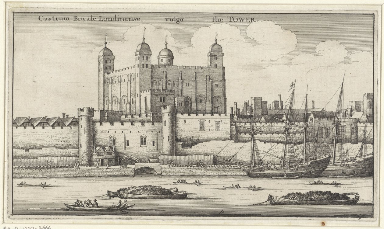 View of the Tower of London by Wenceslaus Hollar