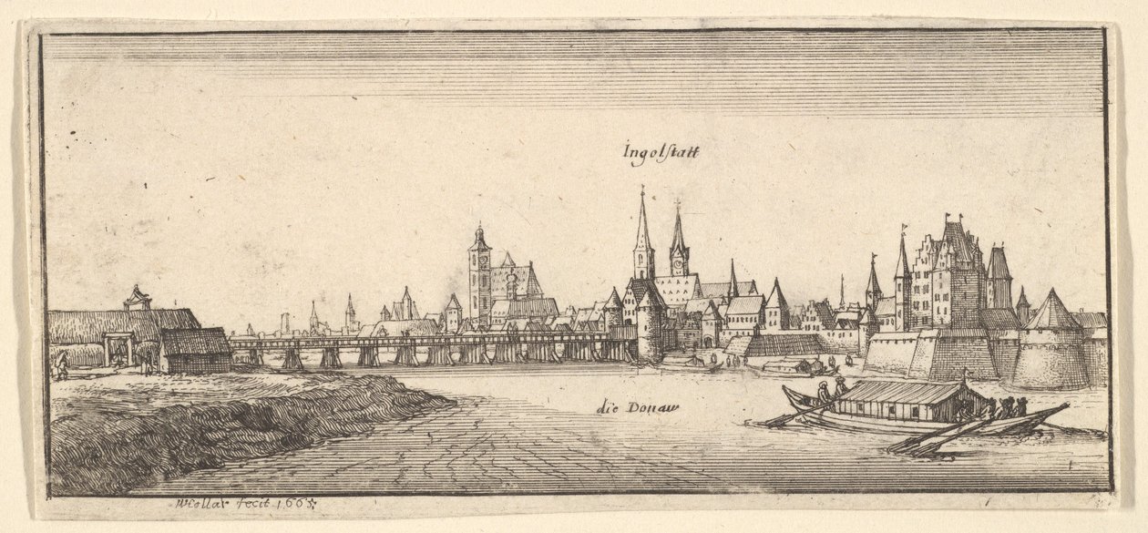 Ingolstadt, from "German Views" by Wenceslaus Hollar