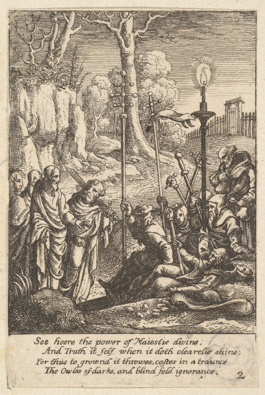 Jesus Confronting His Detractors by Wenceslaus Hollar