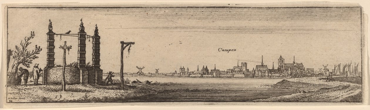 Kampen by Wenceslaus Hollar