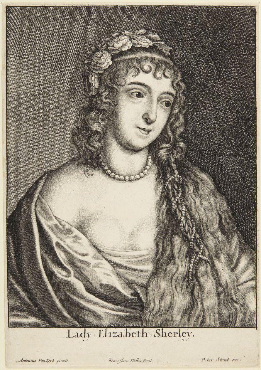 Lady Elizabeth Sherley by Wenceslaus Hollar