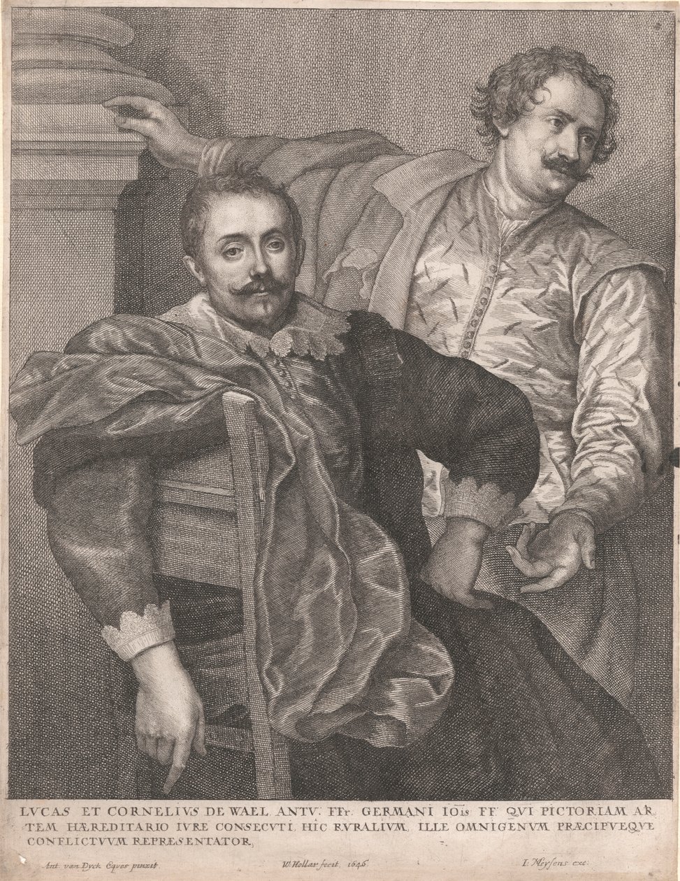 Lucas et Cornelius de Wael by Wenceslaus Hollar