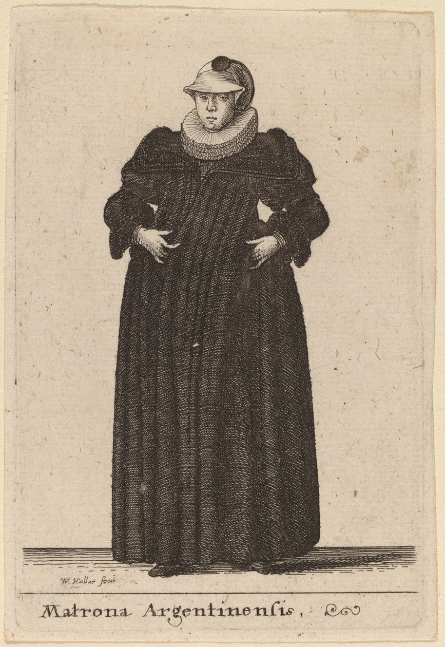 Argentinian Matron by Wenceslaus Hollar