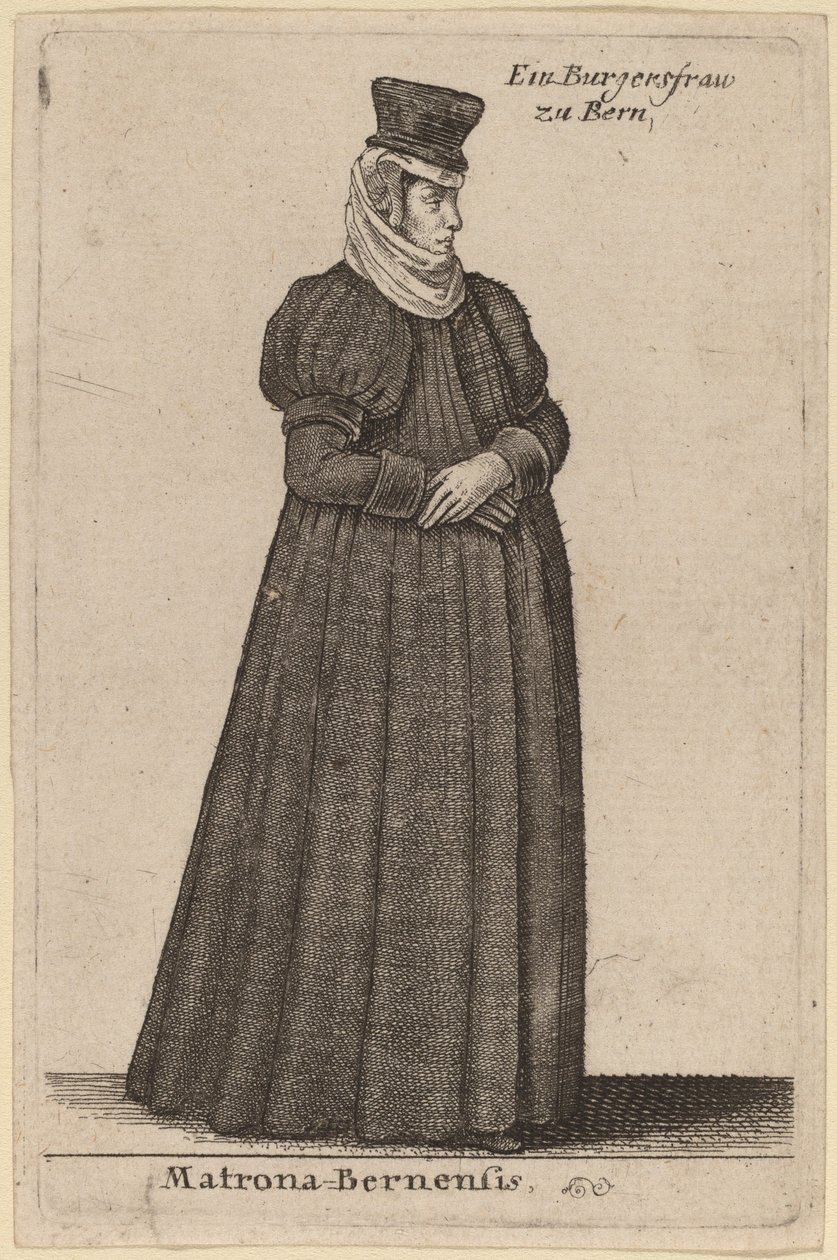 Matrona Bernensis by Wenceslaus Hollar