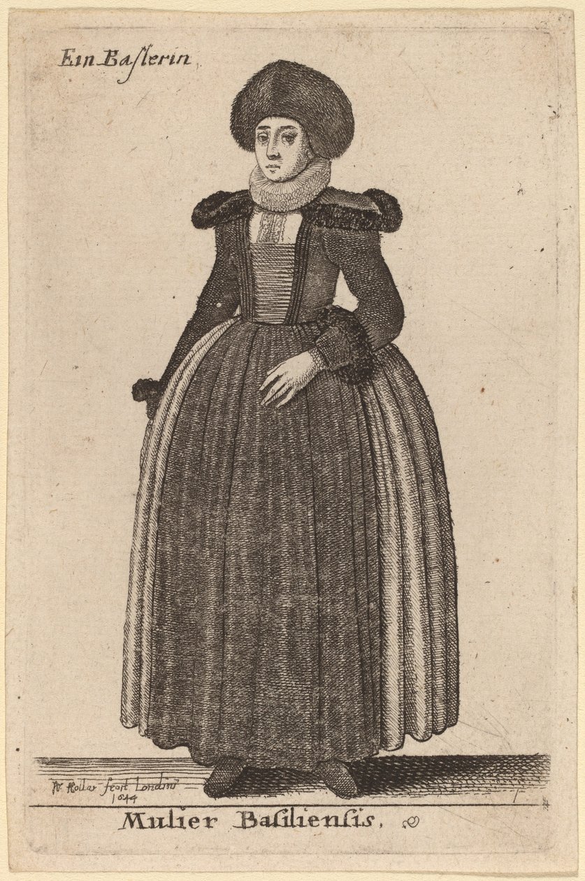 Mulier Basiliensis by Wenceslaus Hollar