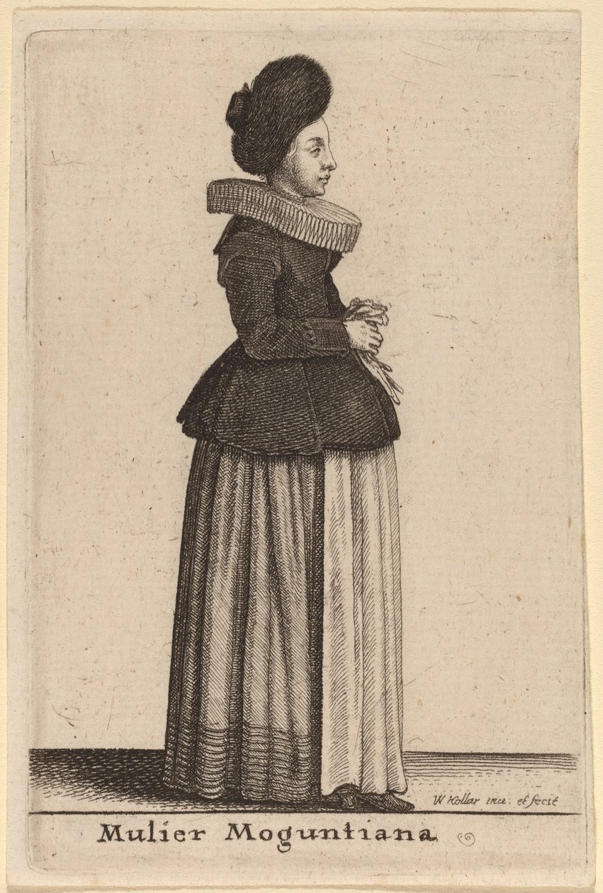 Mulier Moguntiana by Wenceslaus Hollar