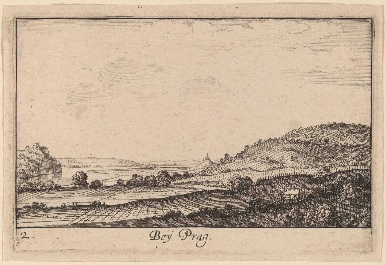 Near Prague by Wenceslaus Hollar