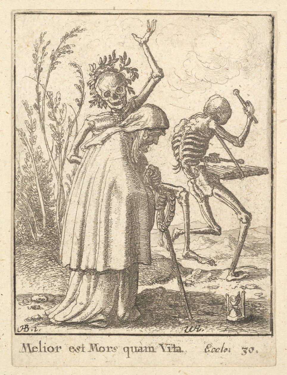 Old Woman, from the Dance of Death, 1651 by Wenceslaus Hollar