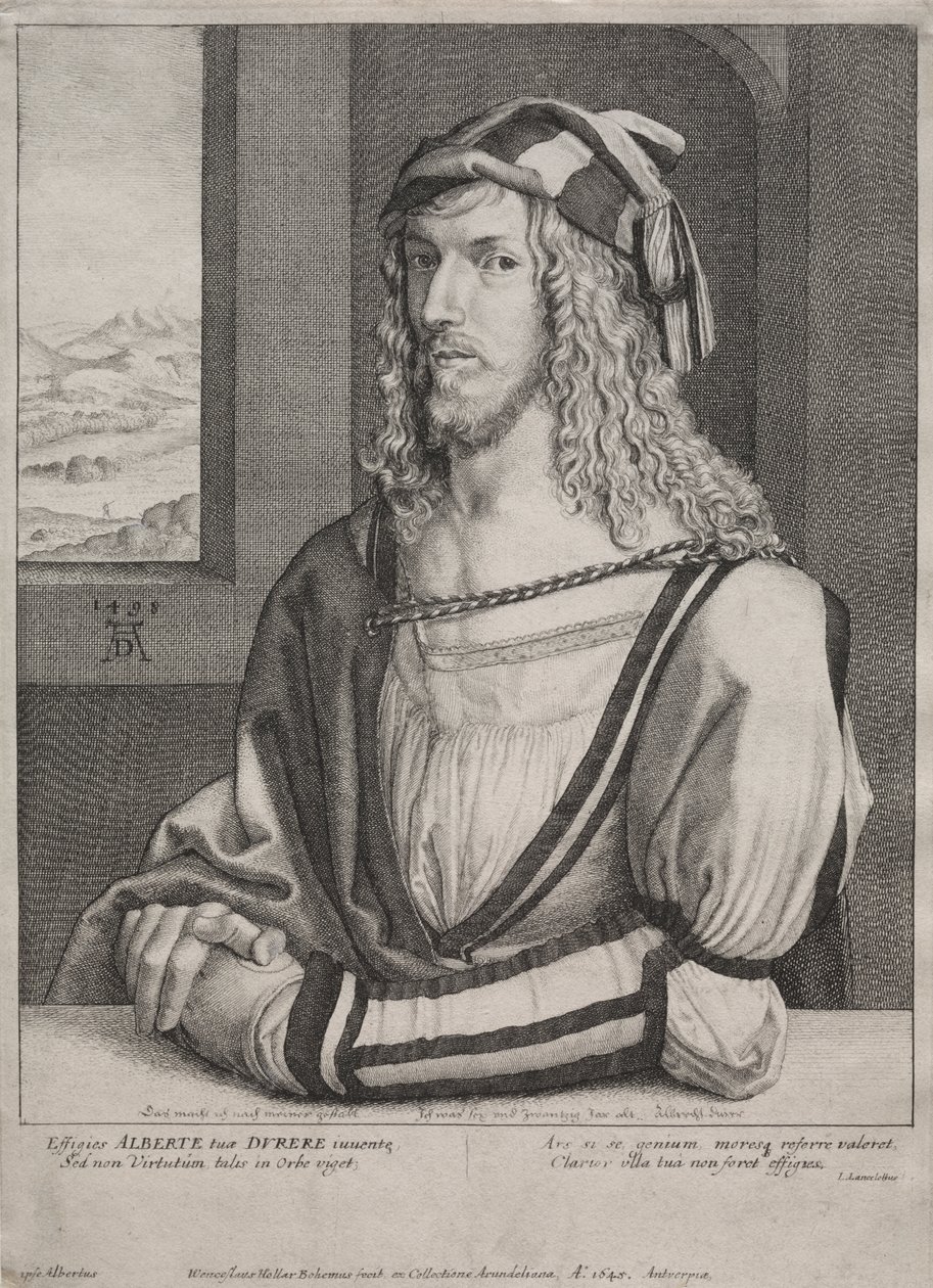 Portrait of Albrecht Dürer, at the Age of 26 by Wenceslaus Hollar