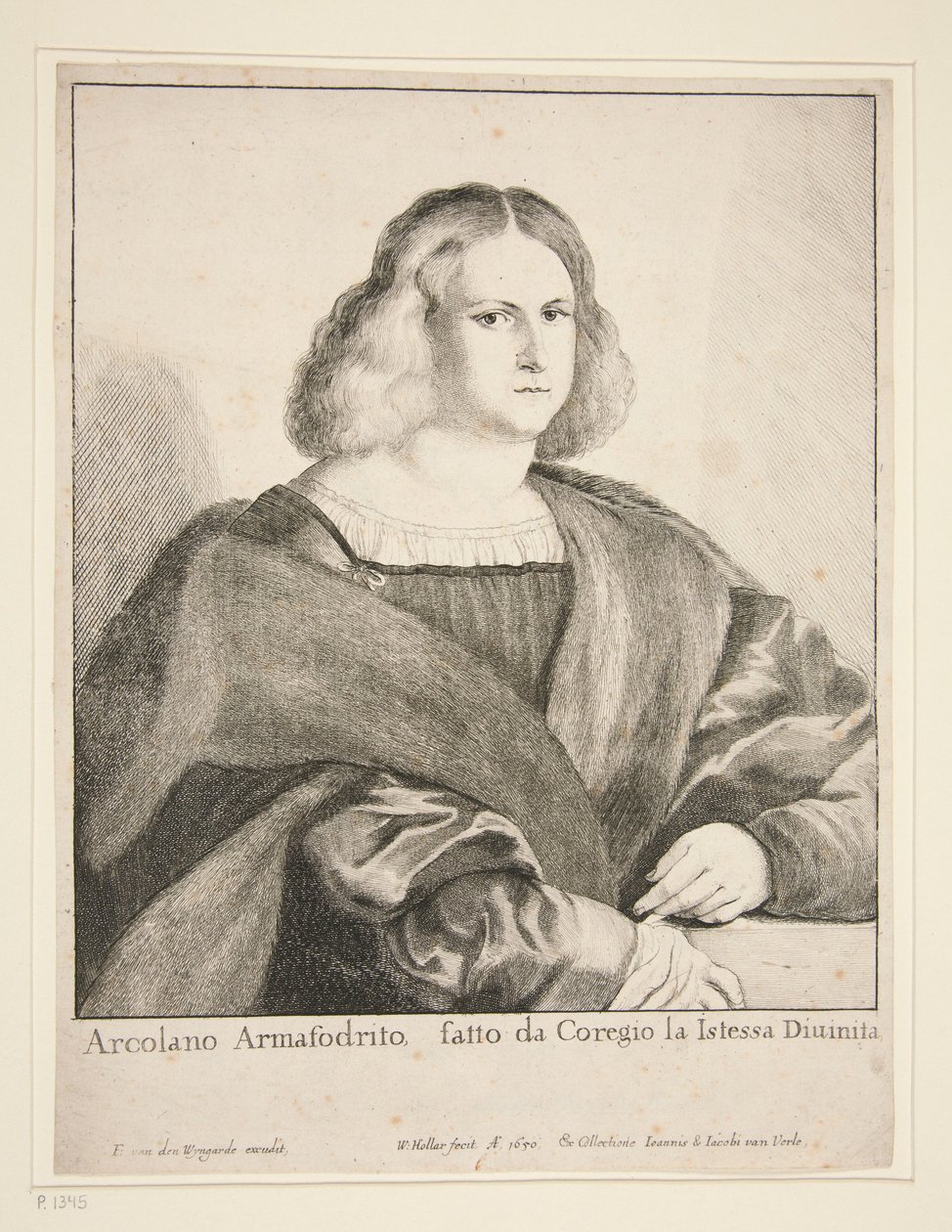 Portrait of a Man (Arcolano Armafodrito) by Wenceslaus Hollar