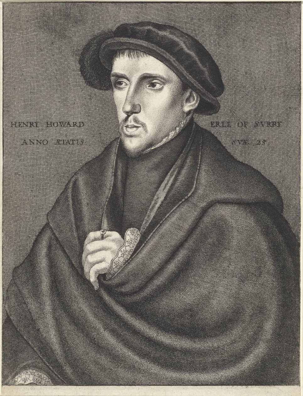 Portrait of Henry Howard, Earl of Surrey by Wenceslaus Hollar