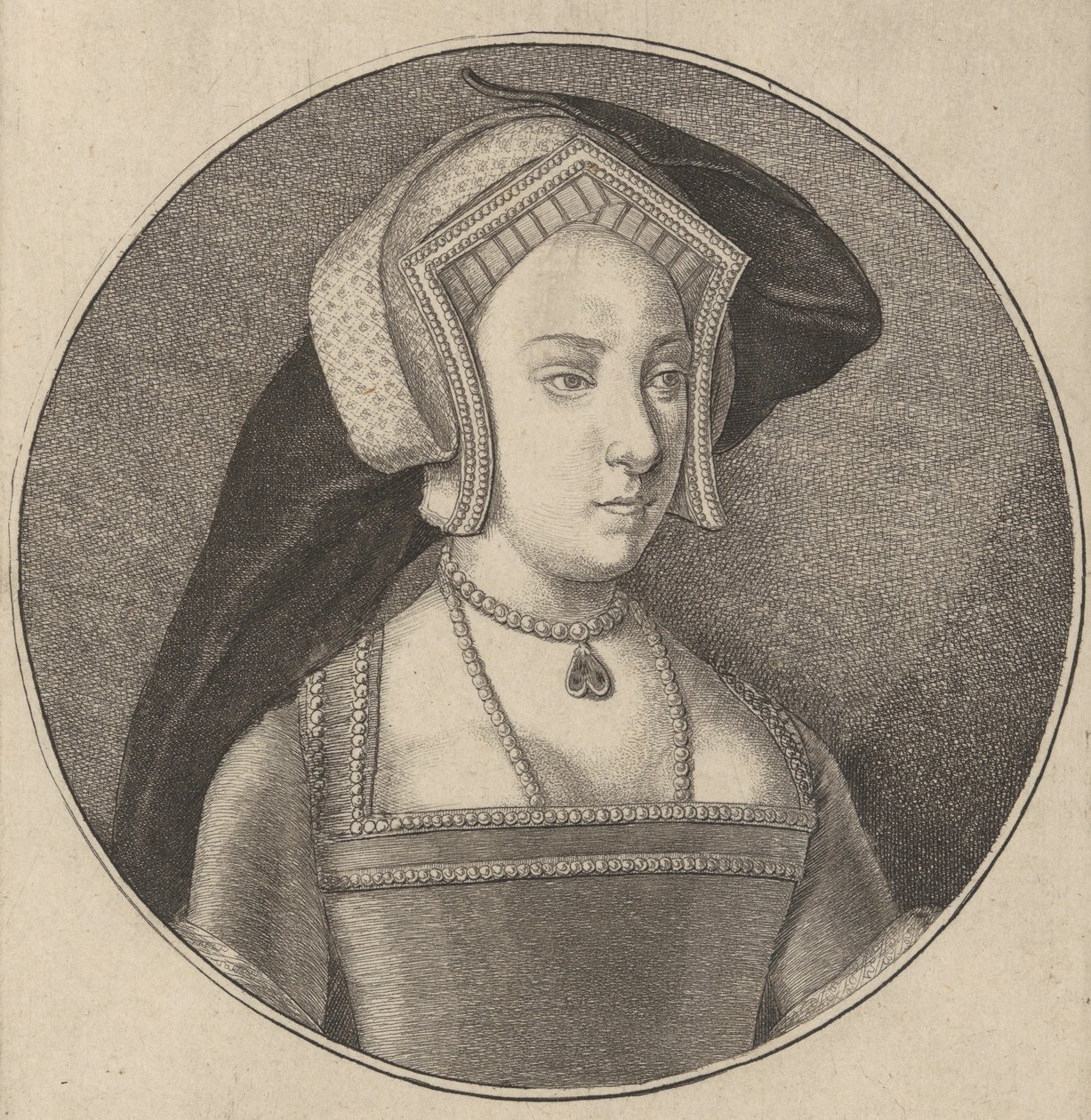 Princess Mary, Daughter of Henry VIII, 1647 by Wenceslaus Hollar