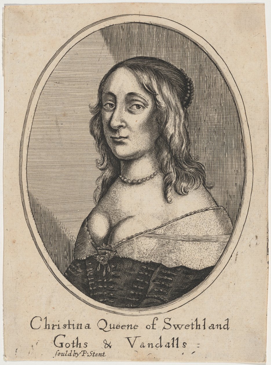 Queen Christina by Wenceslaus Hollar