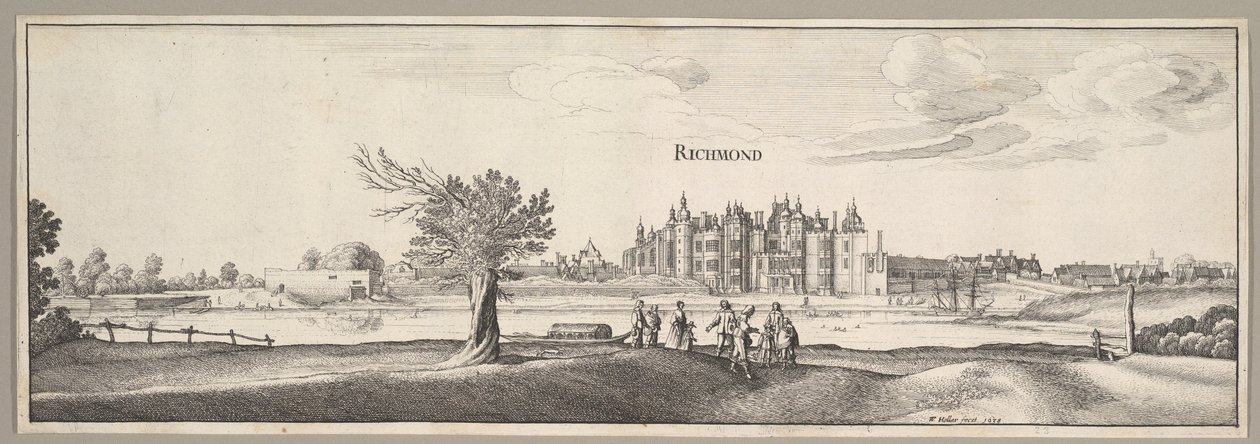 Richmond Palace by Wenceslaus Hollar
