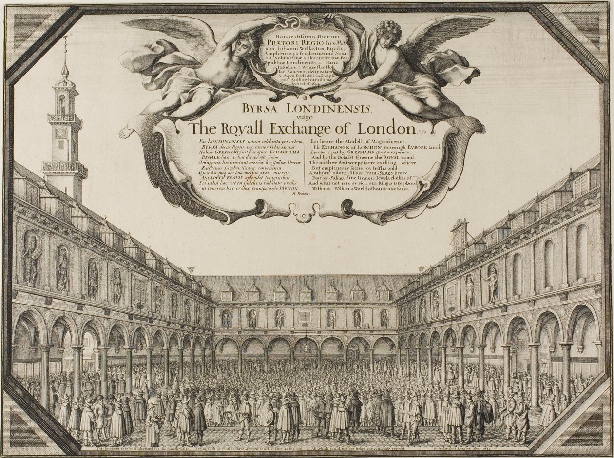 Royal Exchange by Wenceslaus Hollar
