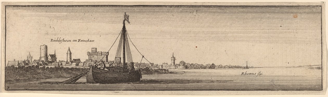Rudesheim, c. 1632-1636 by Wenceslaus Hollar