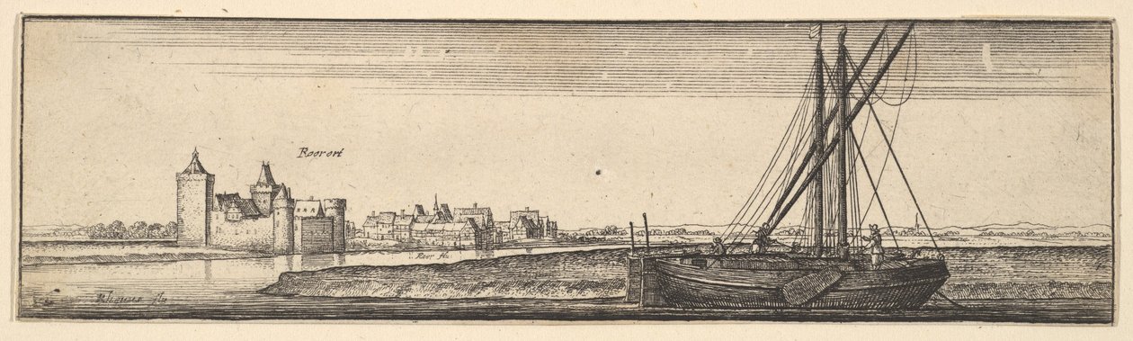 Ruhrort by Wenceslaus Hollar