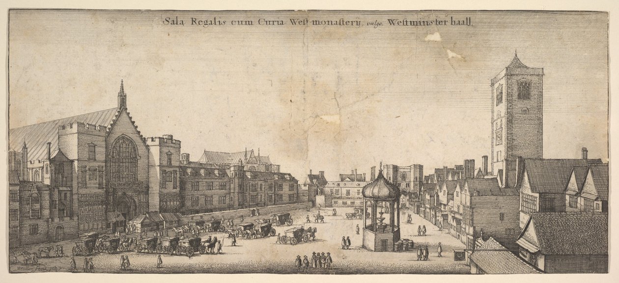 Westminster Hall by Wenceslaus Hollar