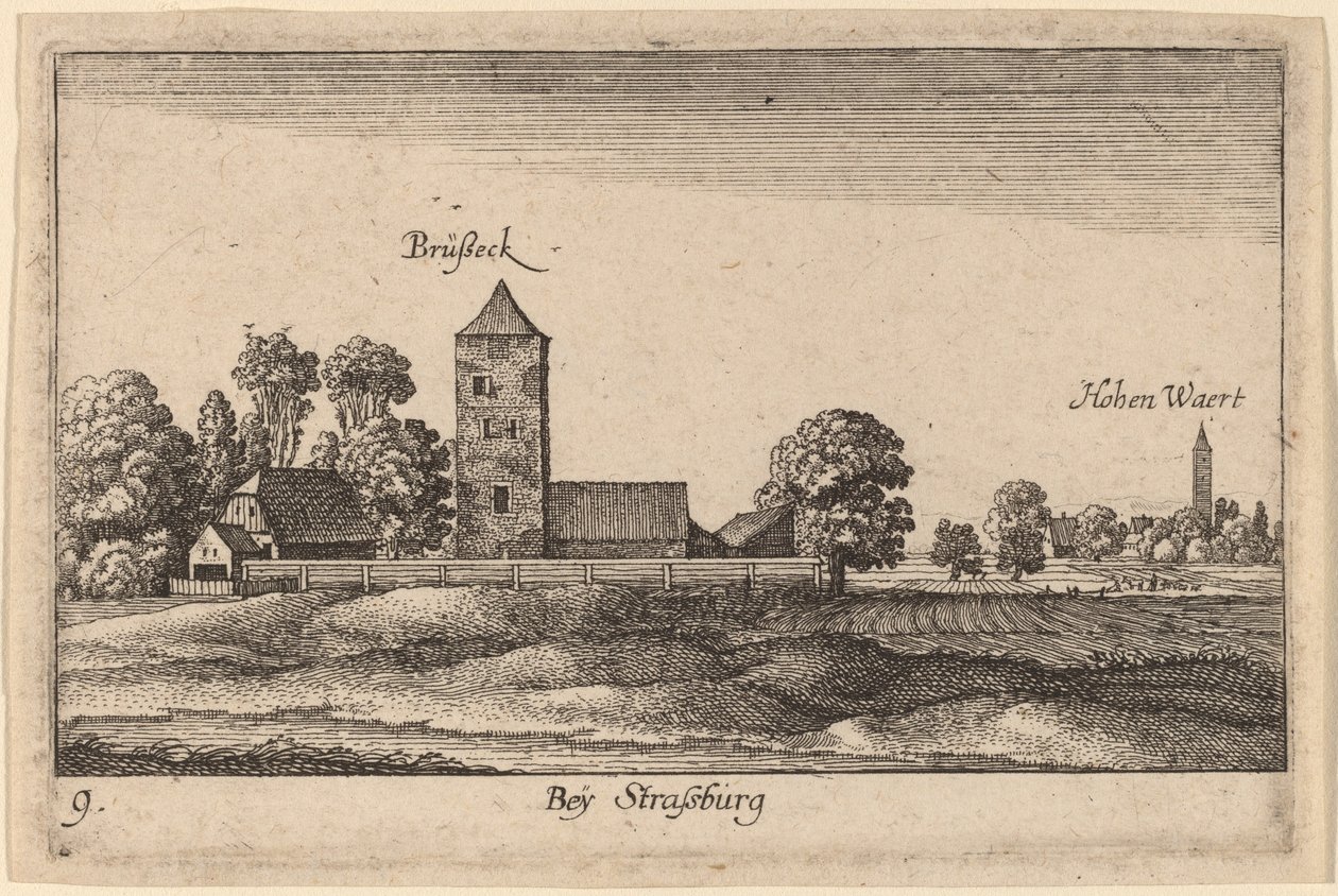Strasbourg by Wenceslaus Hollar