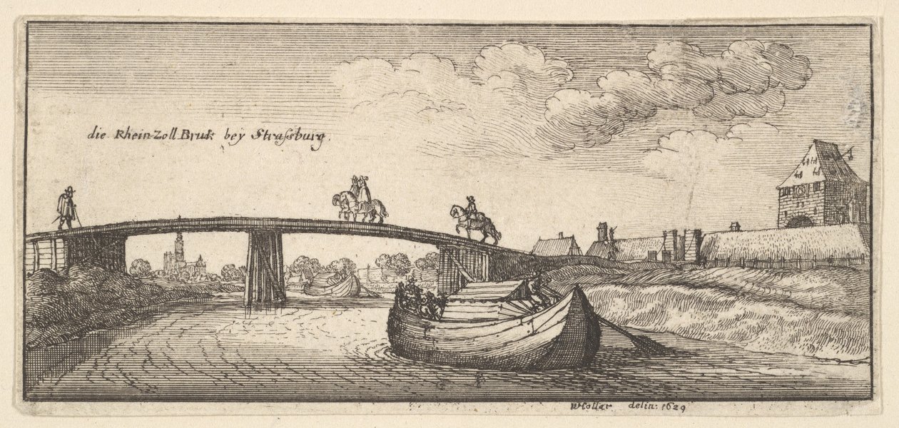 Strasbourg by Wenceslaus Hollar