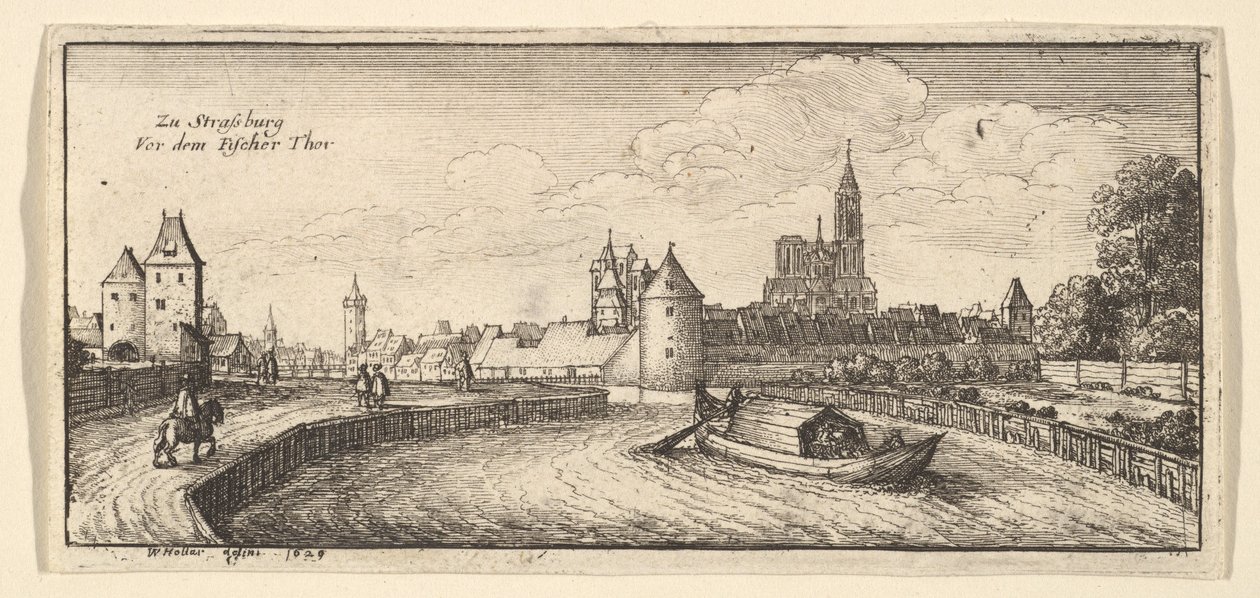 Strasbourg by Wenceslaus Hollar