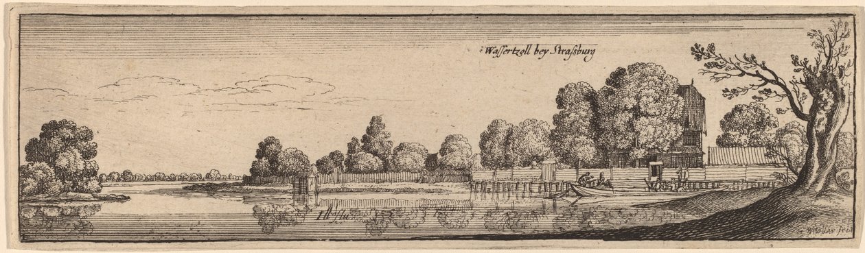 Strasbourg: A Toll House by Wenceslaus Hollar