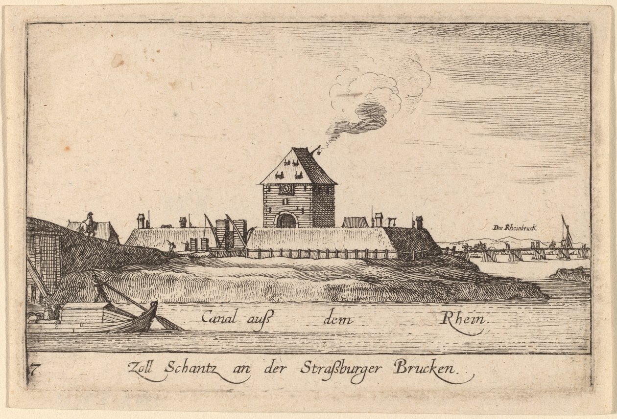 Strasbourg: The Toll House by Wenceslaus Hollar