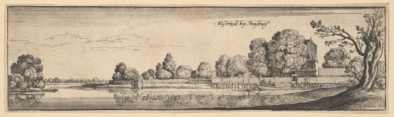 Strasbourg: The Toll House by Wenceslaus Hollar