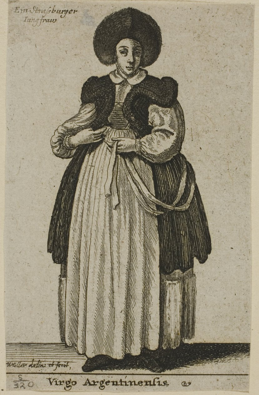 Strasbourg Woman by Wenceslaus Hollar