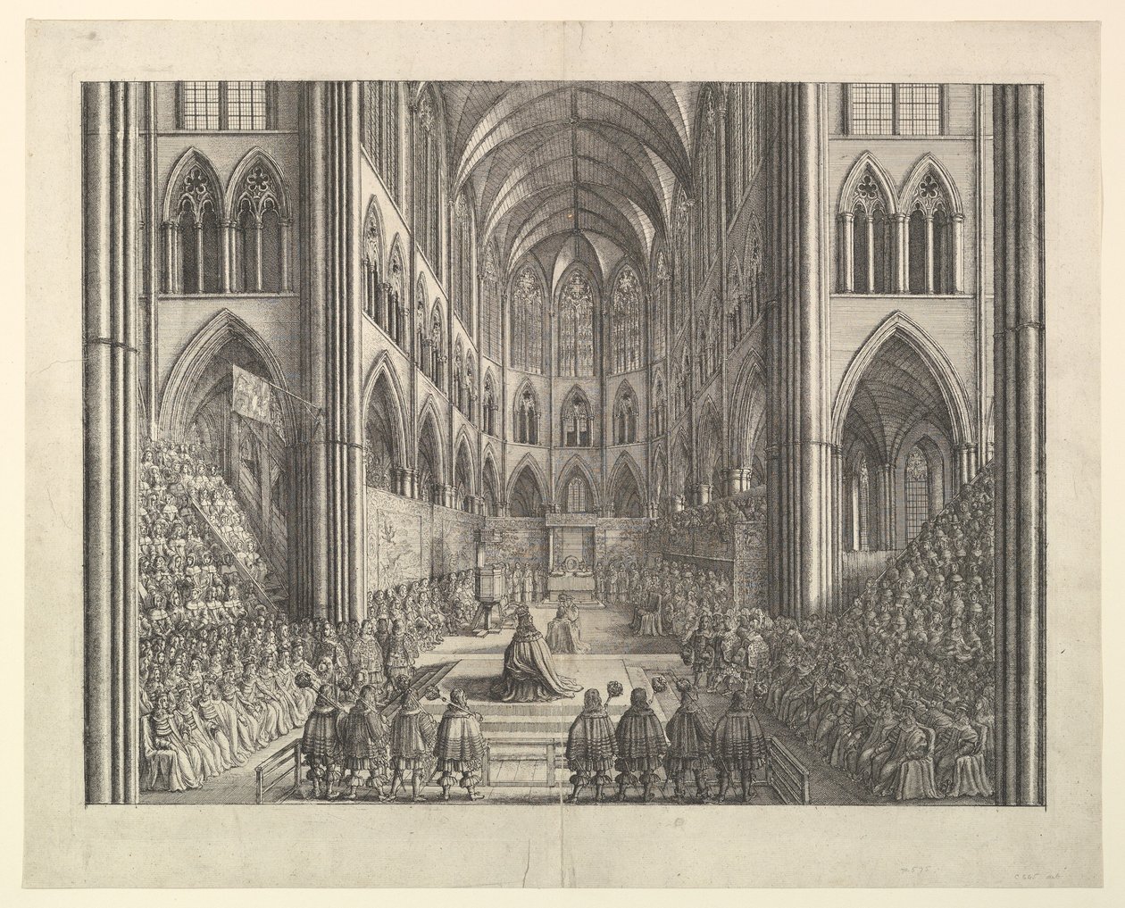 The Coronation of King Charles II in Westminster Abbey, April 23, 1661 (from John Ogilby