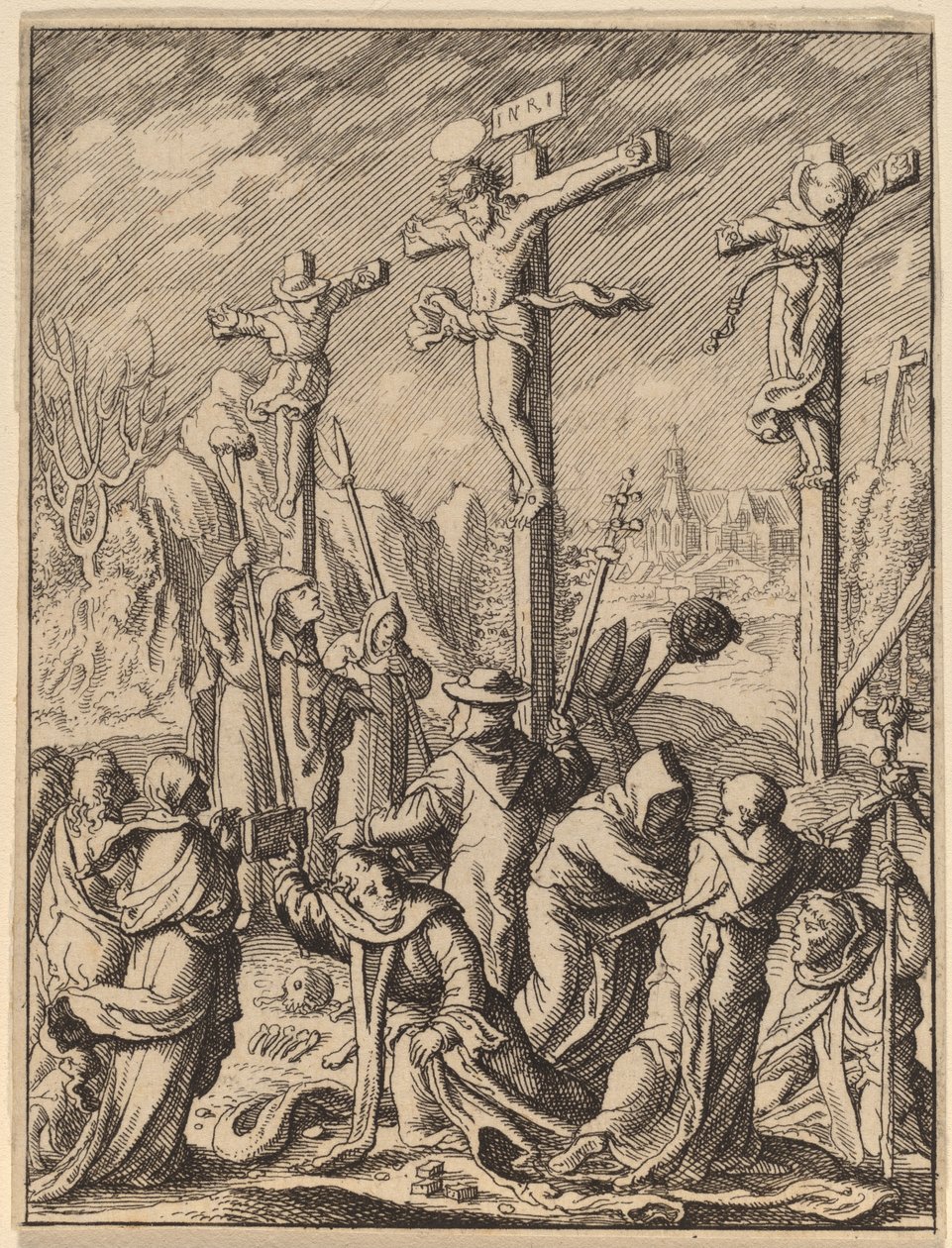 The Crucifixion by Wenceslaus Hollar