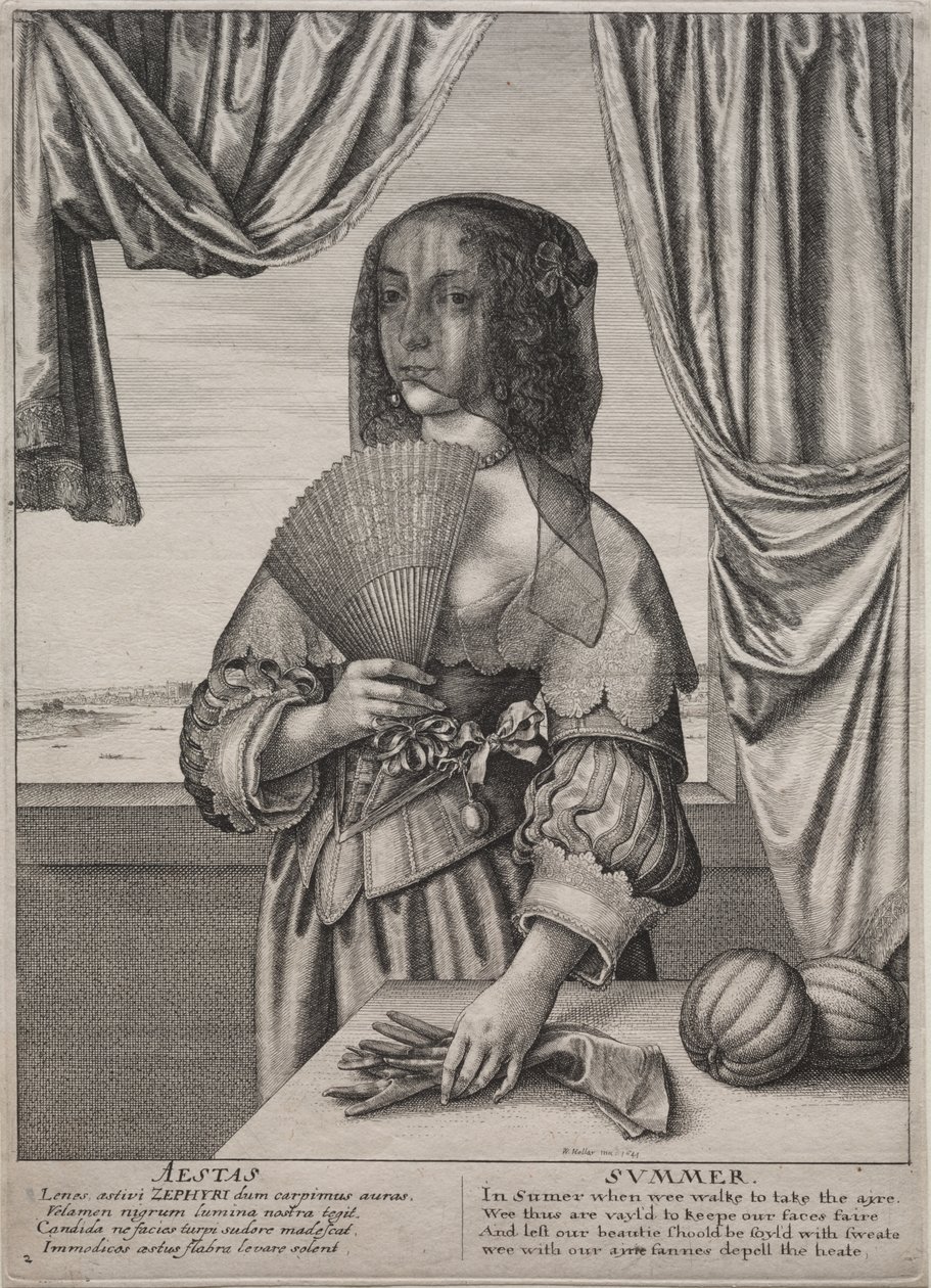 The Four Seasons by Wenceslaus Hollar
