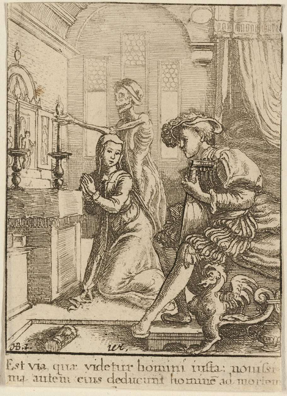 The Nun and Death by Wenceslaus Hollar