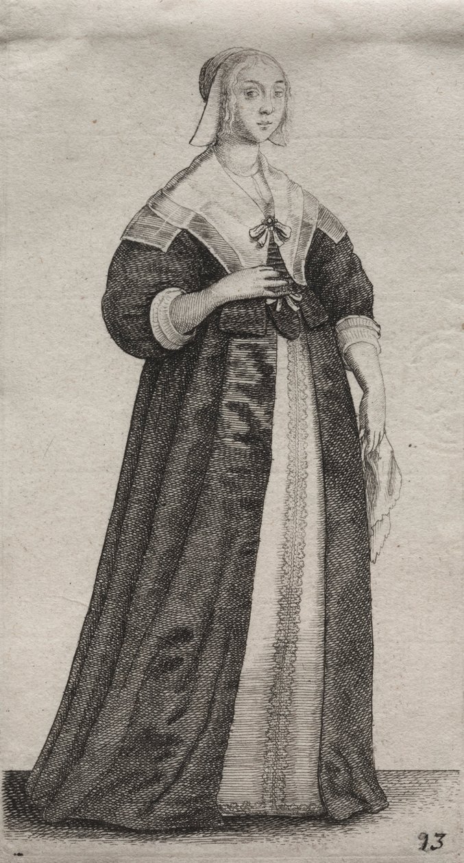 The Several Habits of English Women, from the Nobility to the Country Women by Wenceslaus Hollar