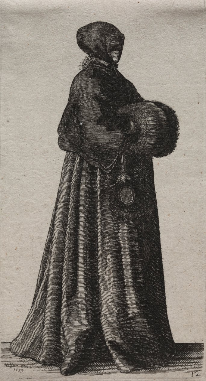 The Several Habits of English Women, from the Nobility to the Country Women, 1639 by Wenceslaus Hollar