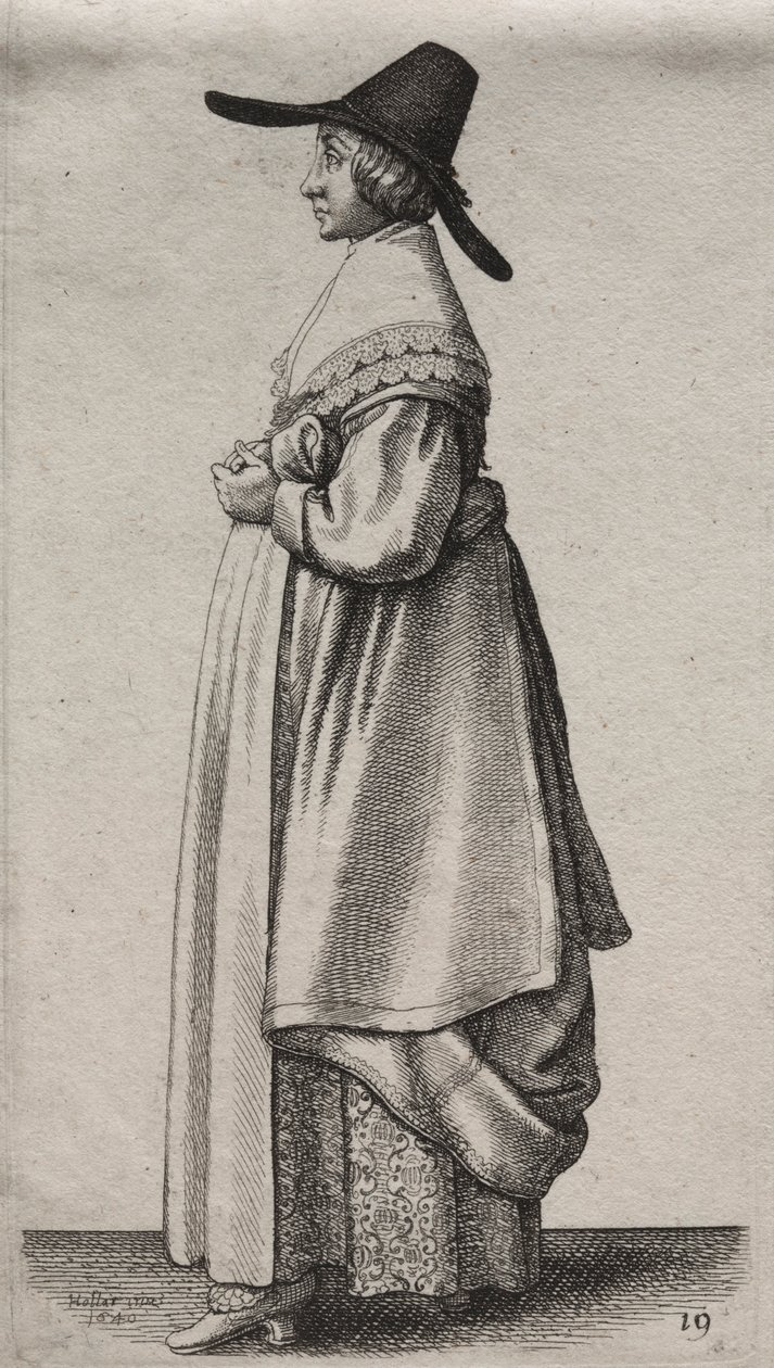 The Several Habits of English Women, from the Nobility to the Country Women by Wenceslaus Hollar