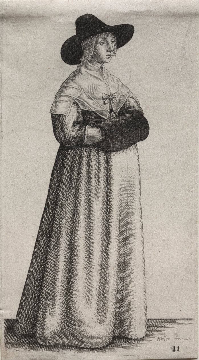 The Several Habits of English Women, from the Nobility to the Country Women by Wenceslaus Hollar