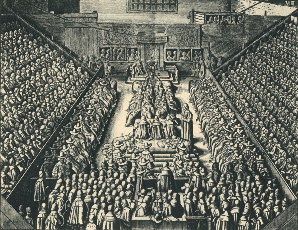 The Trial of the Earl of Strafford in Westminster Hall, 1641, 1947 by Wenceslaus Hollar