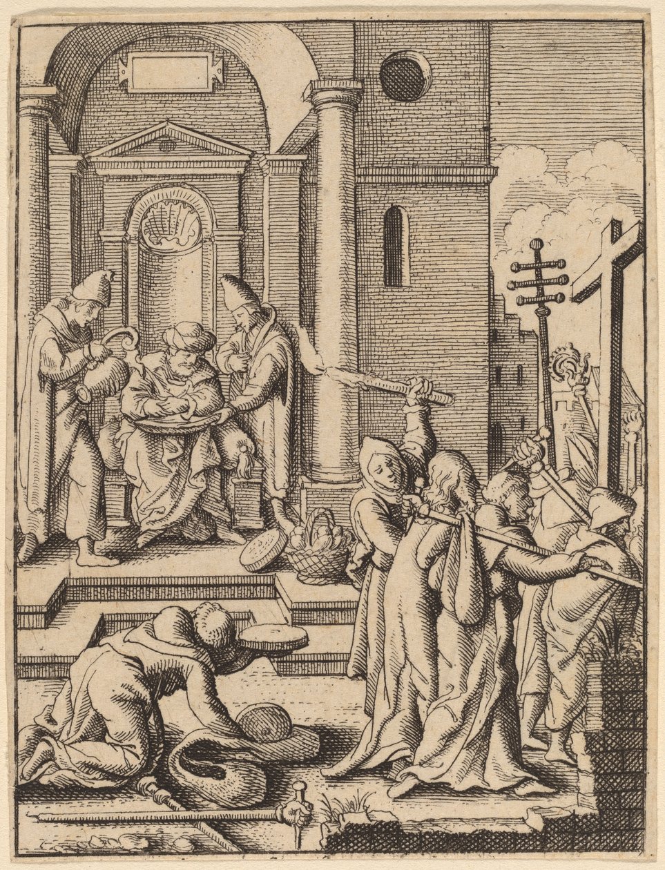 The Washing of Hands by Wenceslaus Hollar