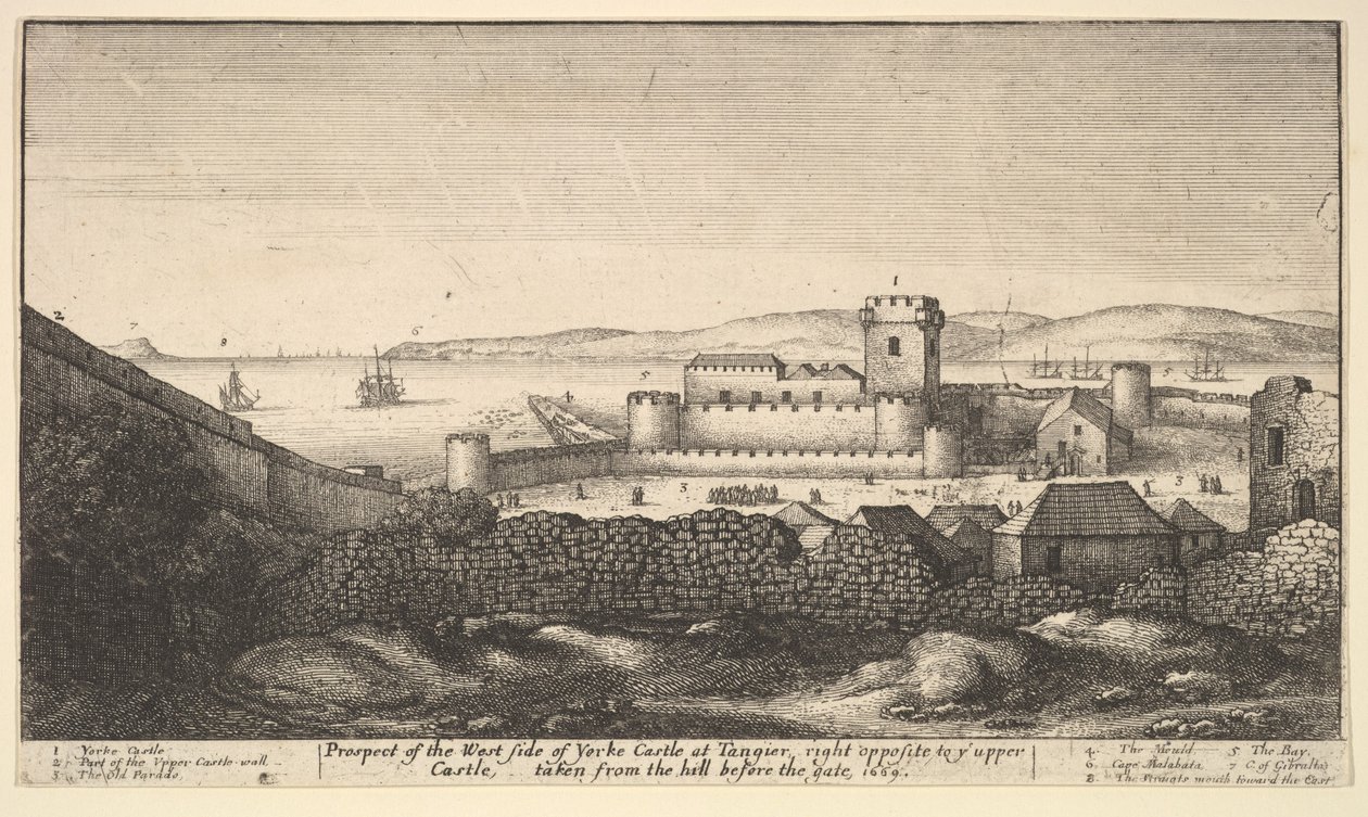 The West Side of Yorke Castle by Wenceslaus Hollar