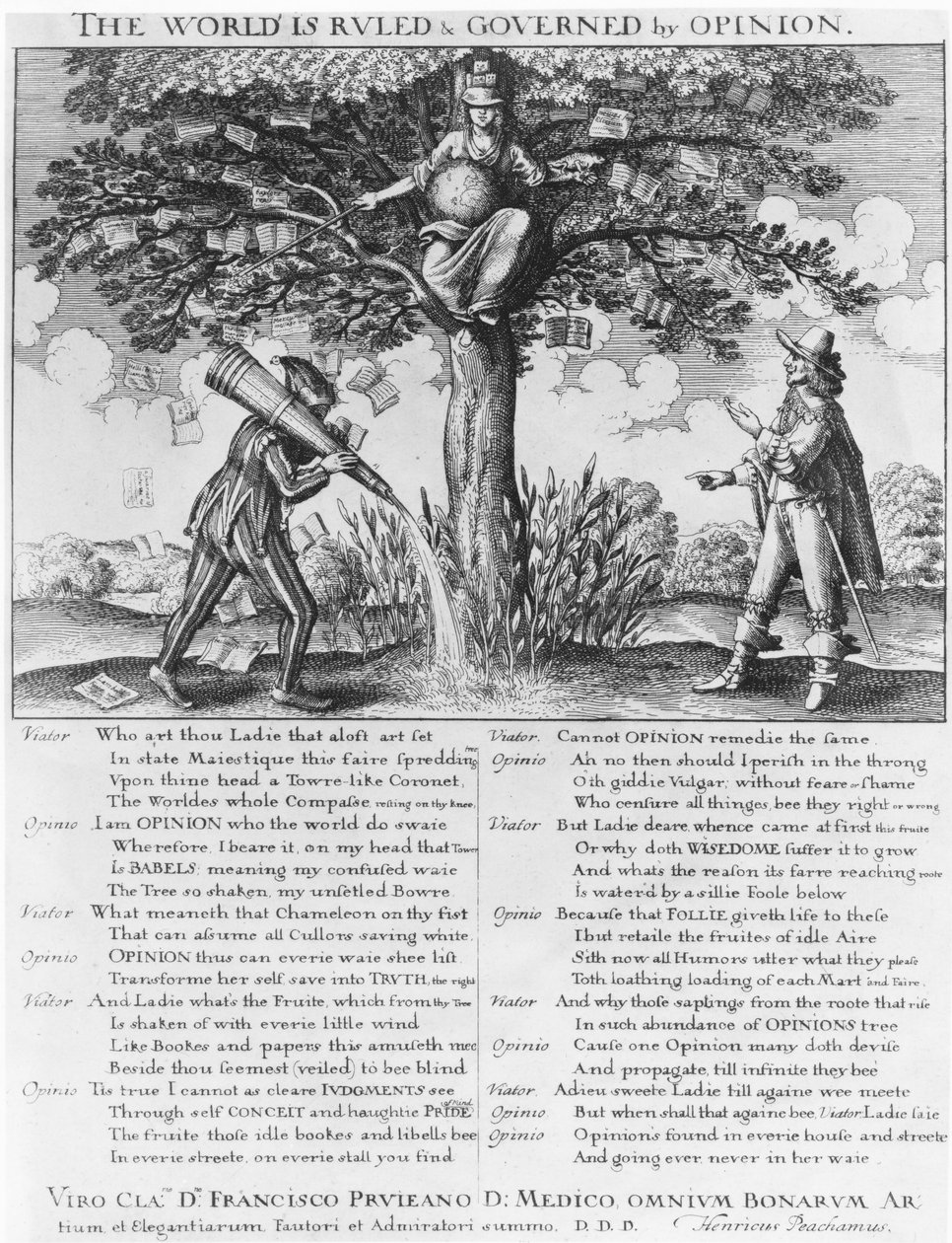 The World is Ruled & Governed by Opinion by Wenceslaus Hollar