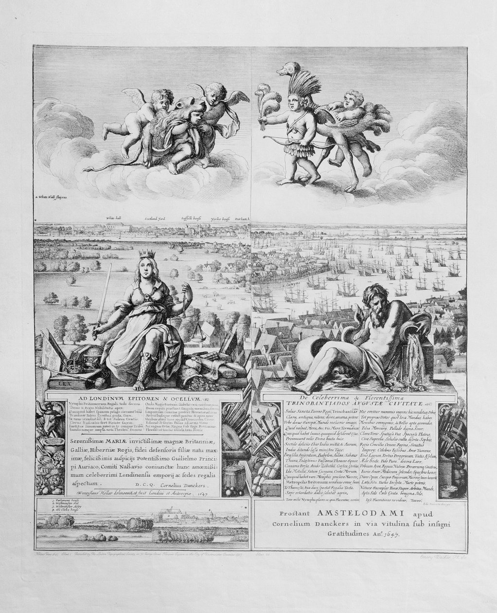 View of London, published 1647 (detail) by Wenceslaus Hollar