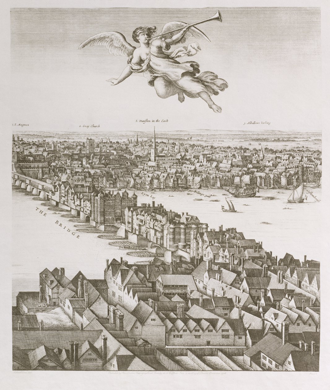 View of London, published 1647 (detail) by Wenceslaus Hollar
